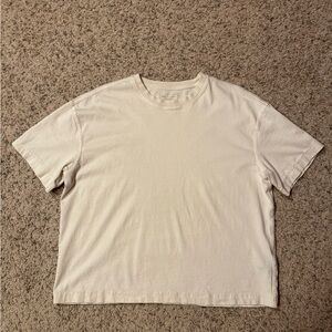 Simons Le31 Off White Boxy Short Sleeve Tee Size Small